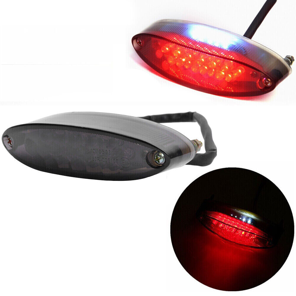 Universal LED Motorcycle License Plate Tail Brake Stop Tail Rear Light