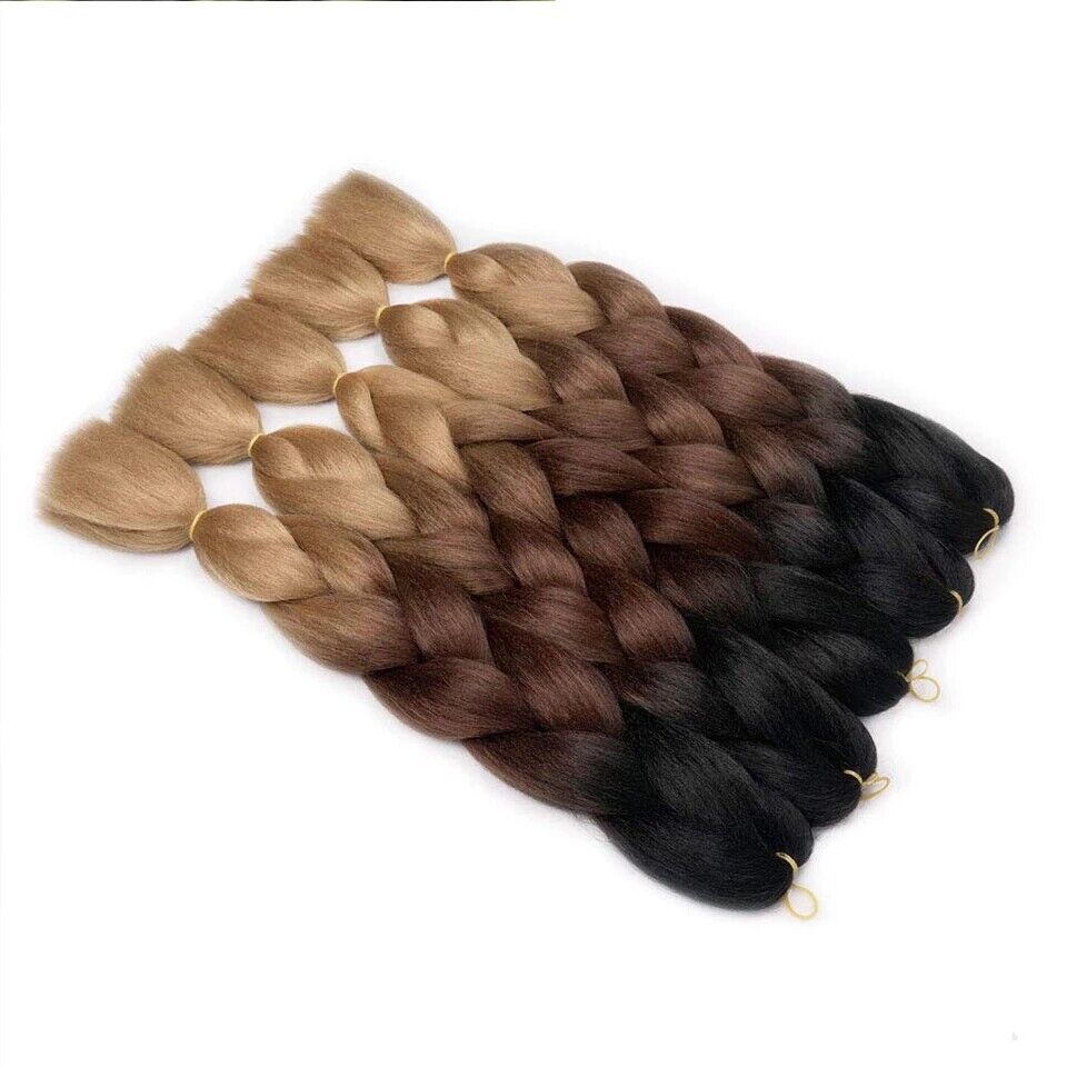 JUMBO Braiding Hair 60cm Hair Extensions Synthetic Fiber Crochet Braid Kanekalon