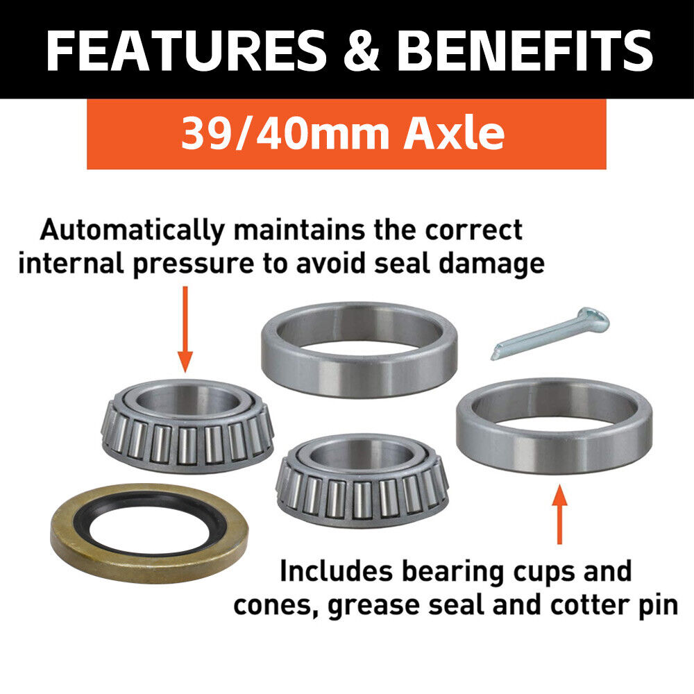 Oil Seal Wheel Bearings Kit Trailer Trailer Part For Holden Marine Boat Bear