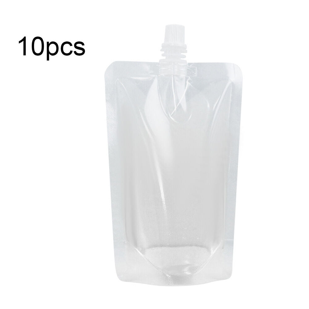 10pcs 500ML Plastic Stand-up Drink Bags Spout Pouch For Liquid Juice Milk