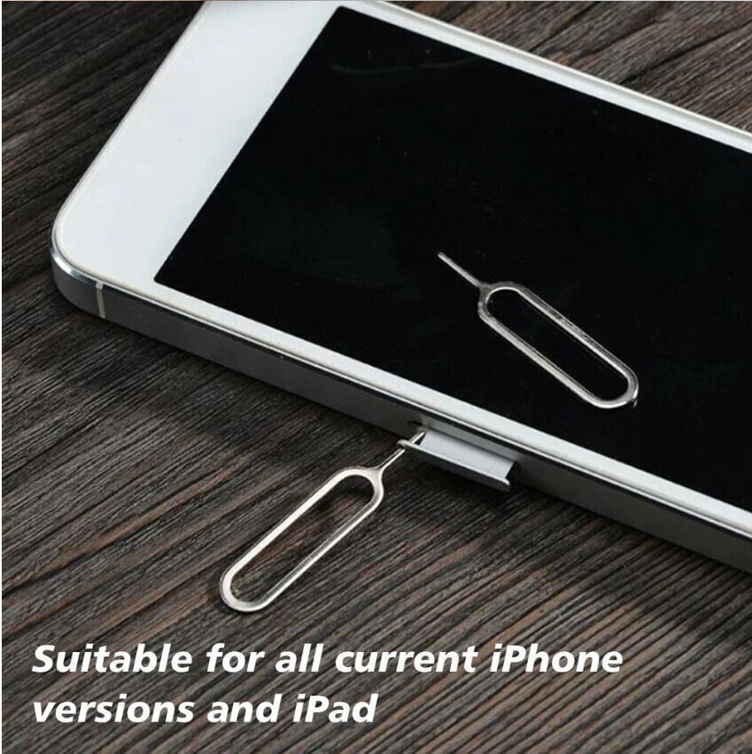 5 Pcs Sim Card Tray Eject Pin Needle Key Tool for Apple iPhone iPad Samsung