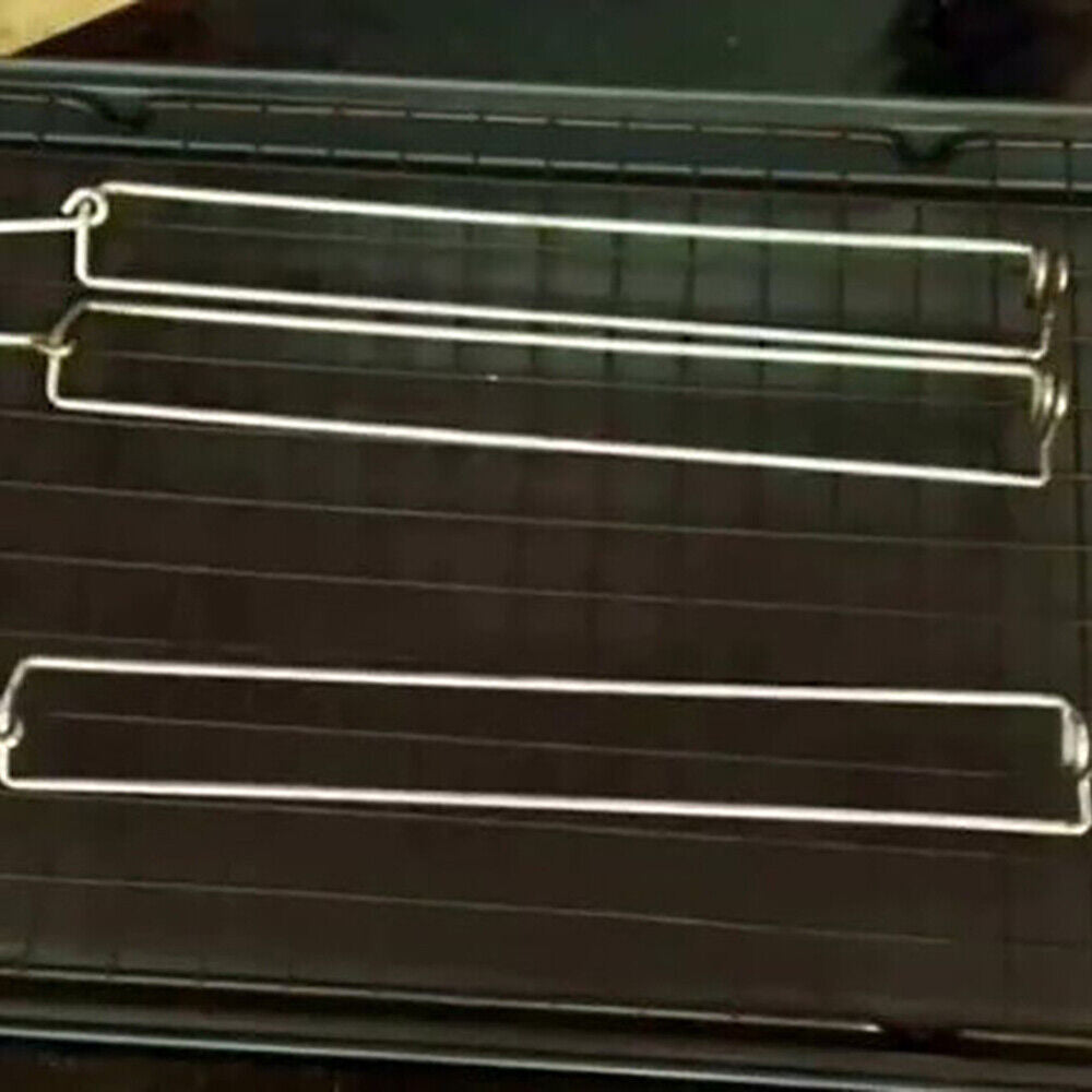 6PC Chicken Wing BBQ Fork,Metal BBQ Grilling Fork,Chicken Wing Grilling Rails