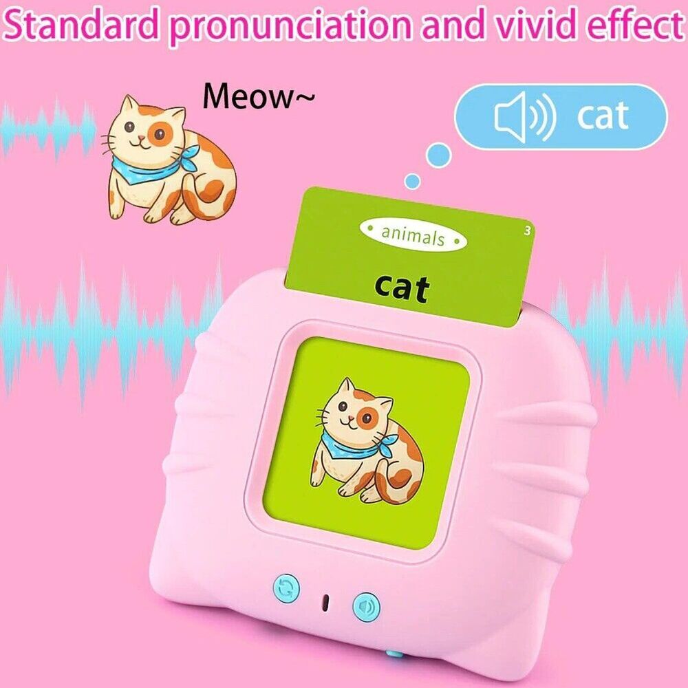 Talking Flash Cards For Toddlers Preschool Words Learning Cards Toy For Kids