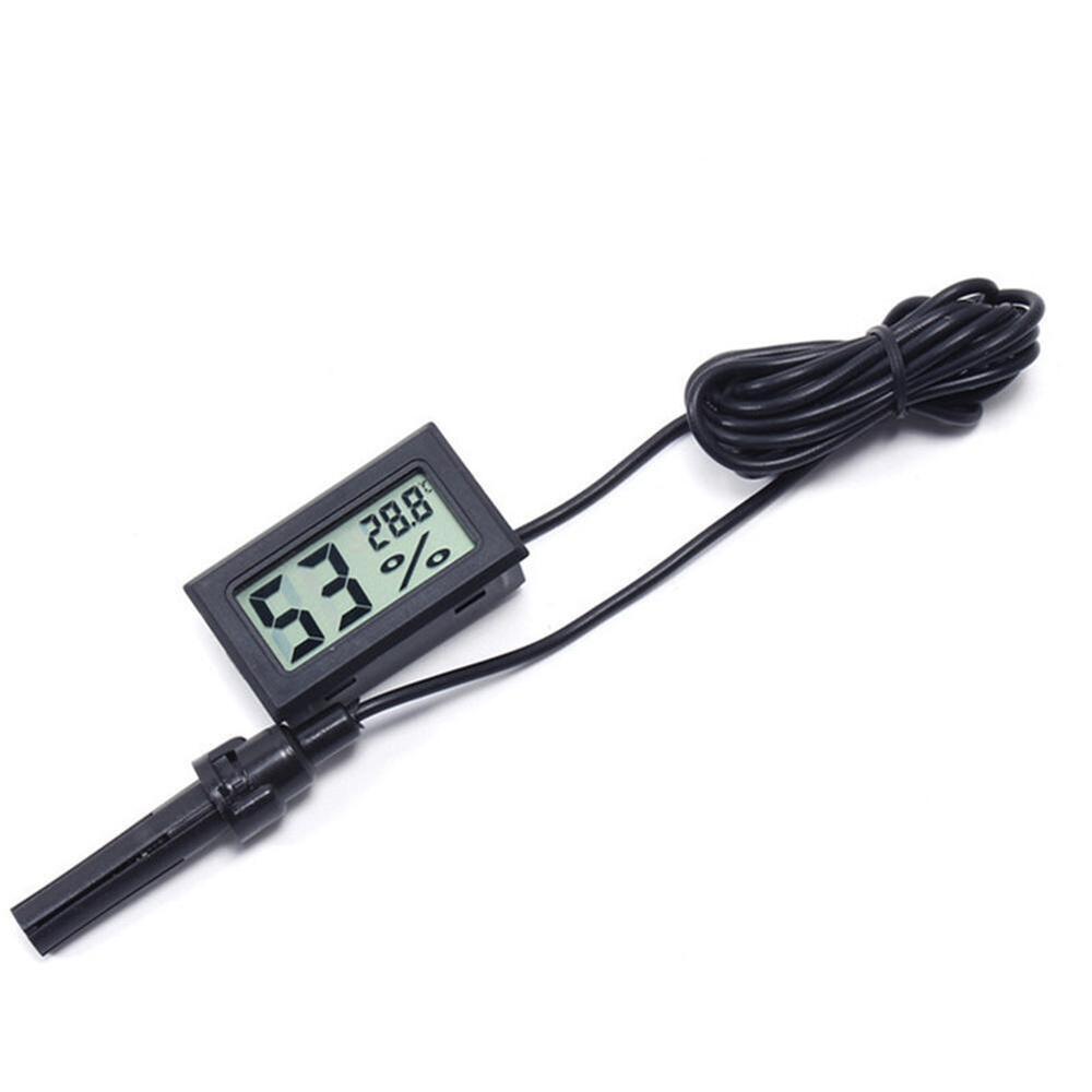 Mini LCD Digital Thermometer Hygrometer Temperature Humidity Meter w/Probe