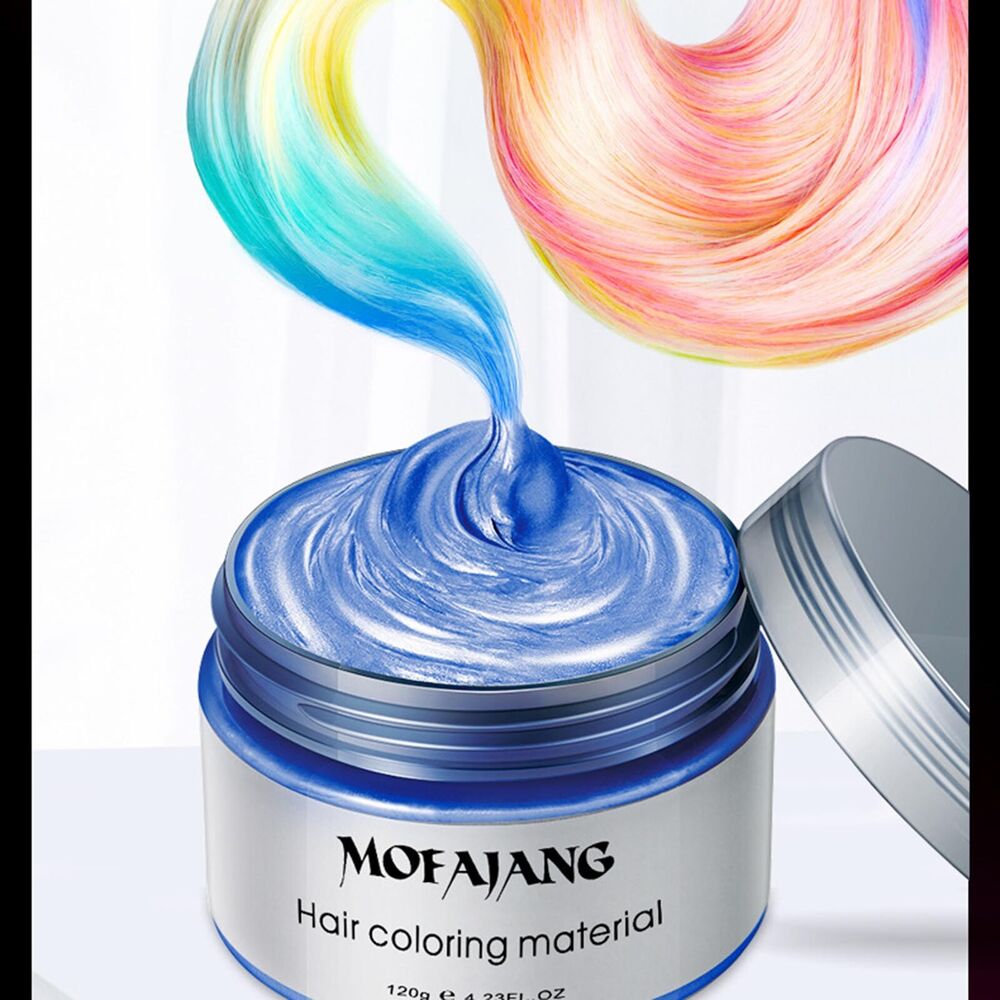 Hair Color Wax Mud Hair Dye Styling Cream DIY Coloring Unisex