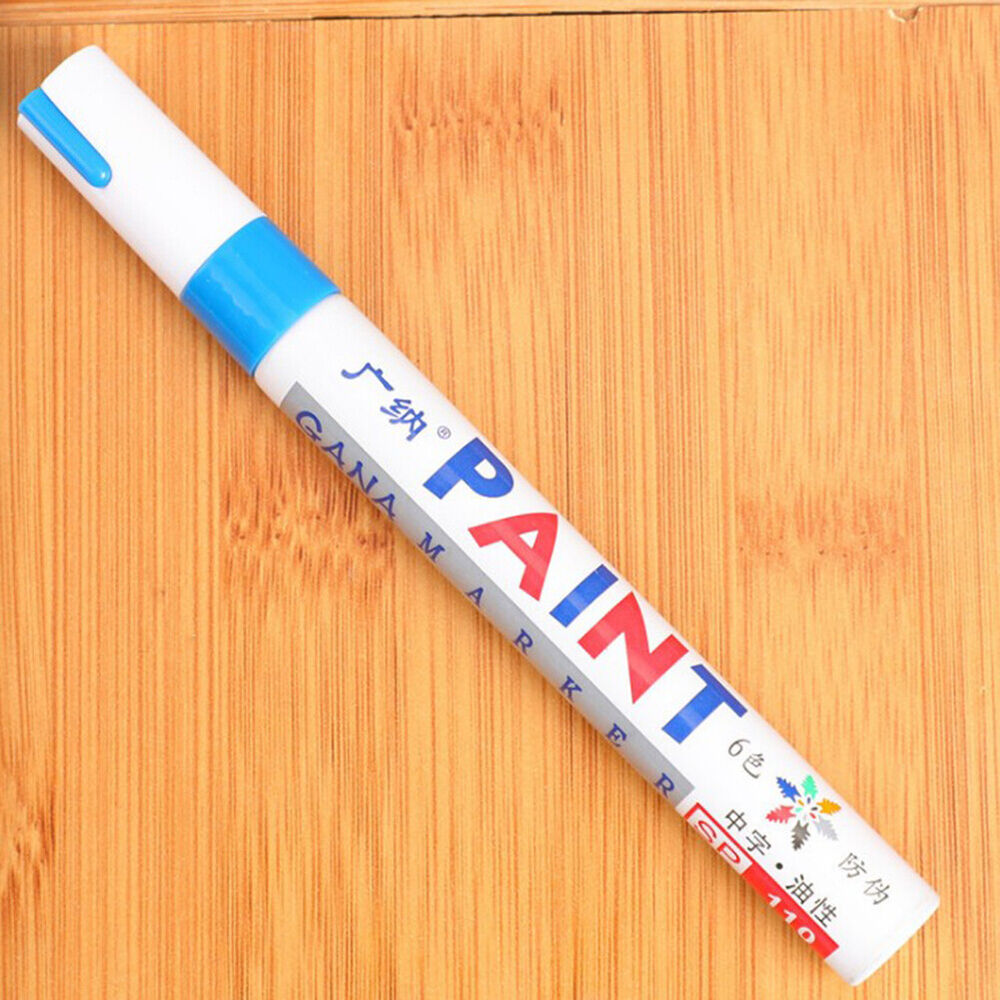 Waterproof Paint Pen Marker 12 Colours For Car Tyre Tire Metal Permanent Pen