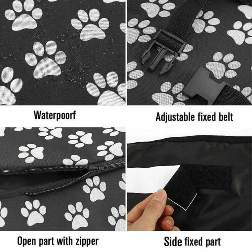 Pet Back Dog Car Seat Cover Hammock Nonslip Puppy Cat Waterproof Rear Large