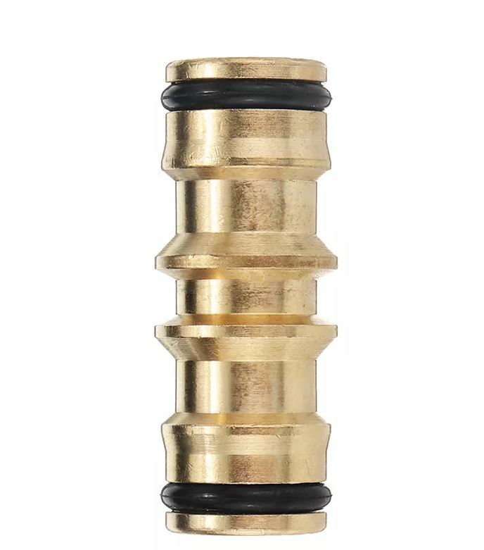 Garden Hose Connector Brass Copper Adapter Joiner 2 Way Fitting Male 48x15x9mm