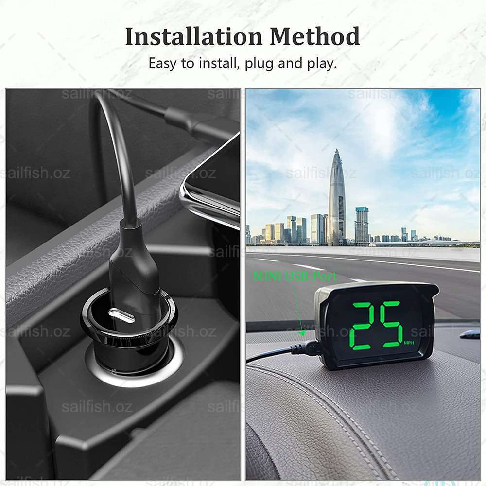 Universal KM/H Digital GPS Speedometer Dual Chips Plug and Play for All Vehicle