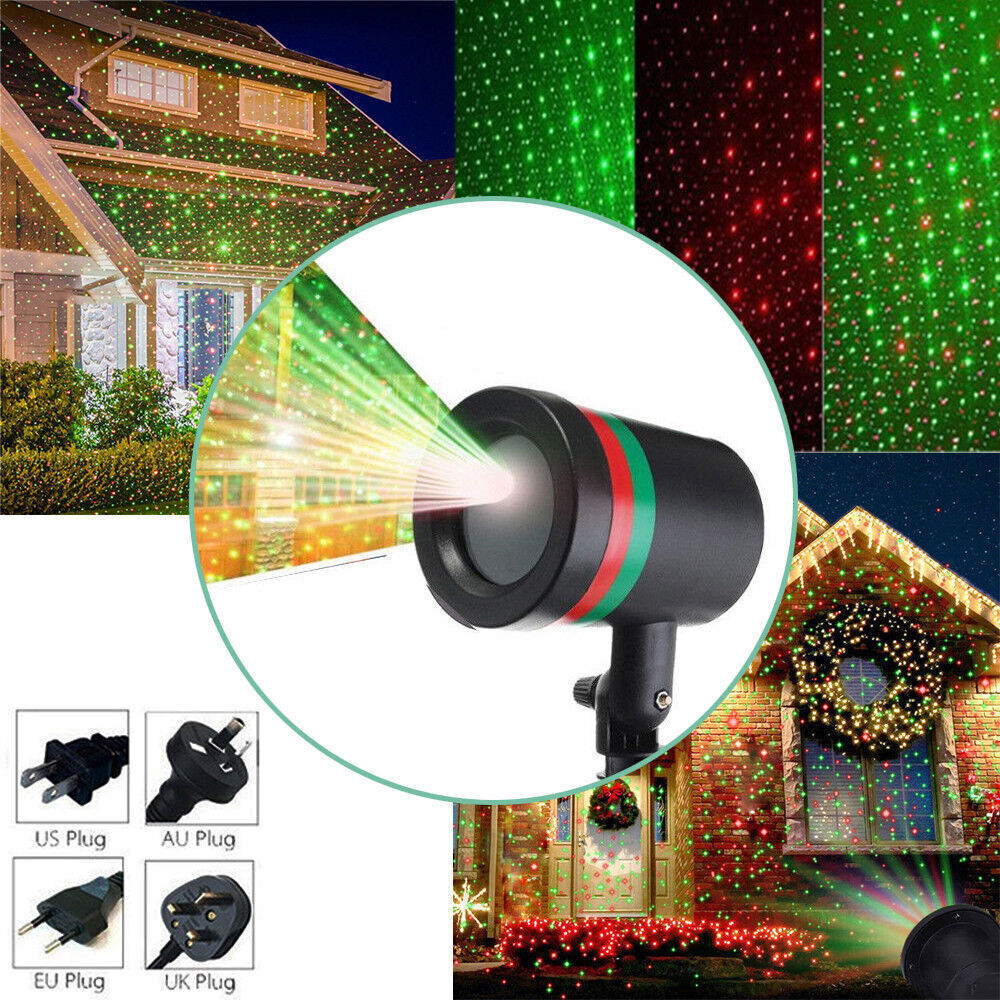 Waterproof Outdoor Christmas Lights Laser Snowflake Light Projector