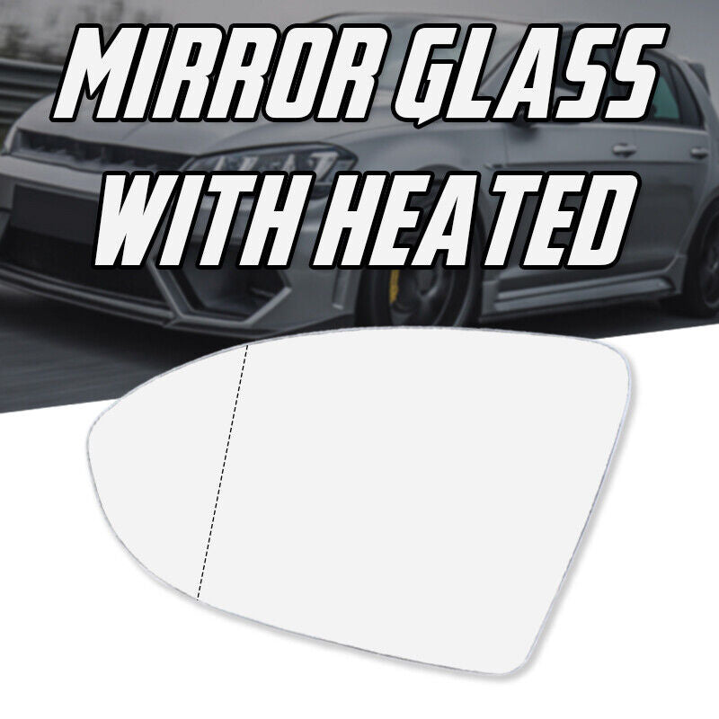 RH & LH Mirror Glass for VW GOLF MK7 MK7.5 2013-2018 With Heated Convex Base