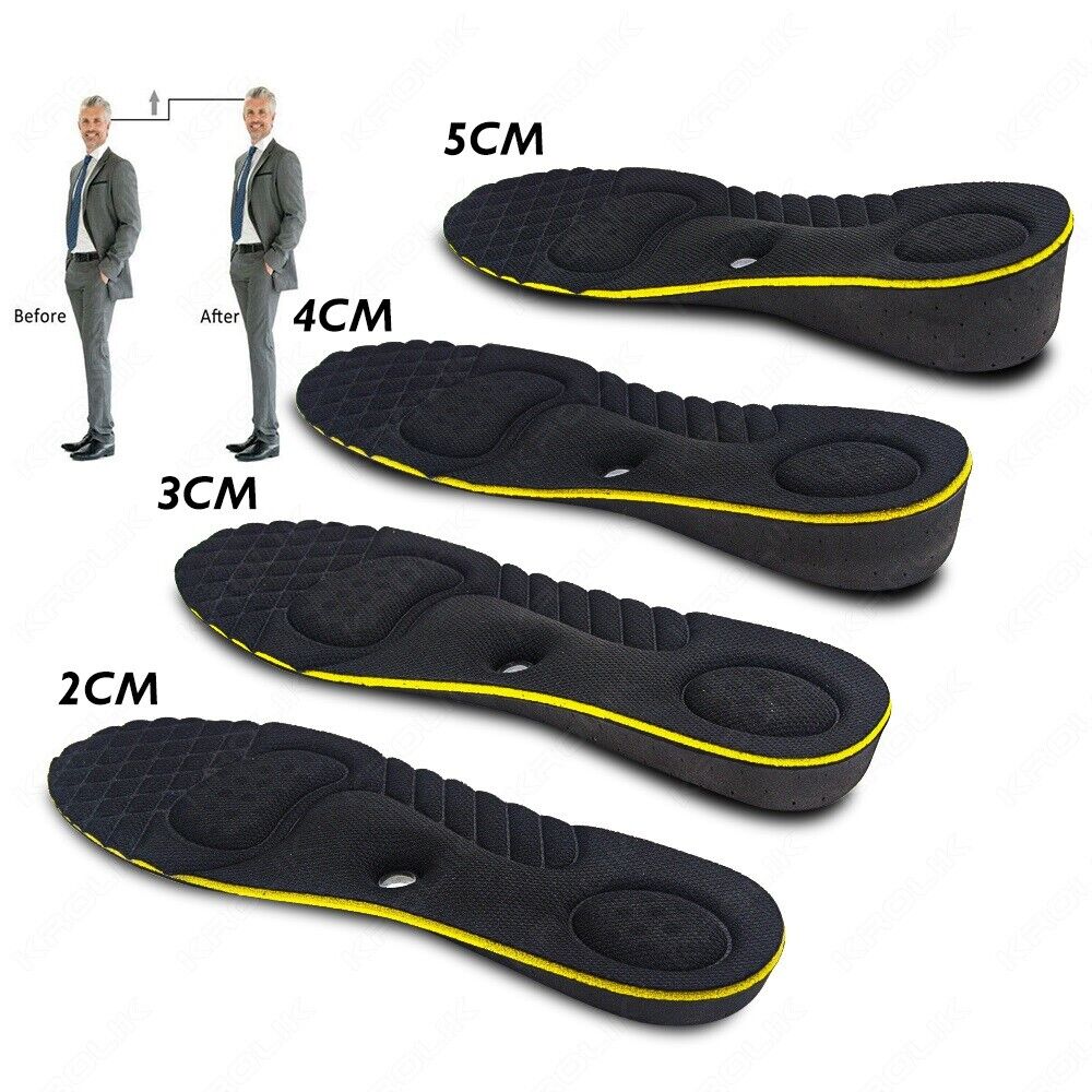 Memory Foam Insoles Inner Sole Insert Air Cushion Foot Shoe Pads Height Increase