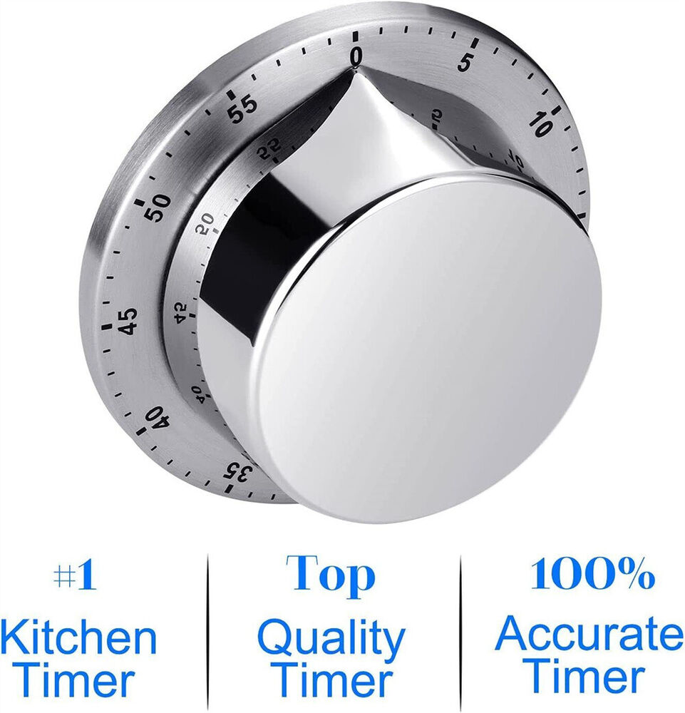 Kitchen Timer Visual Magnetic Counter Time Mechanical Oven 60 Minutes Timer