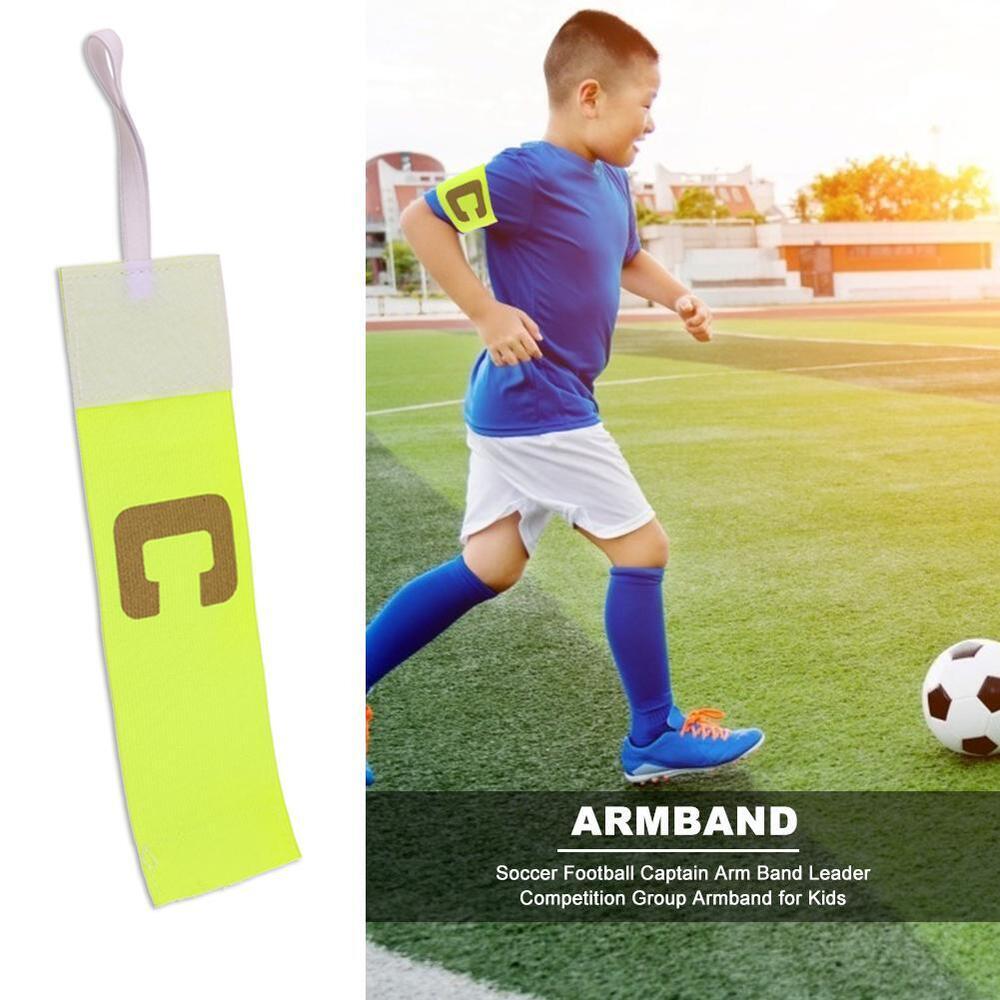 Kids Soccer Football Captain Arm Band Leader Competition Armband (Green)