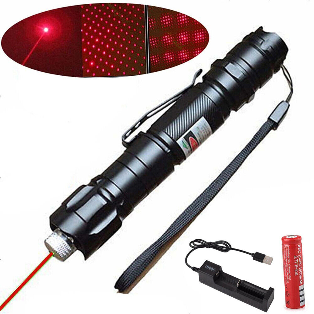 5000m Red Green Laser Pointer Pen Light USB Rechargeable Visible Lazer Torch Pen