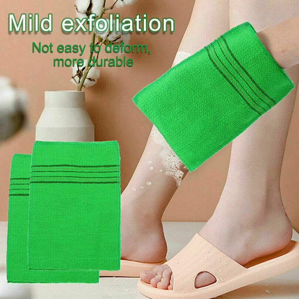 4PCS Washcloth Scrub Bath Towel Viscose Italy Korean Exfoliating Mitten