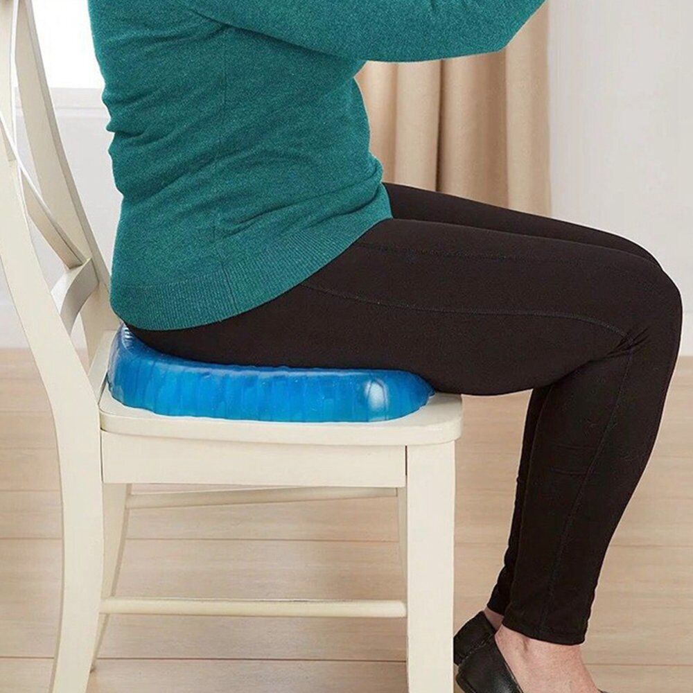 Honeycomb Breathable Gel Seat Cushion Mat for Pressure Relief Back Tailbone Pain