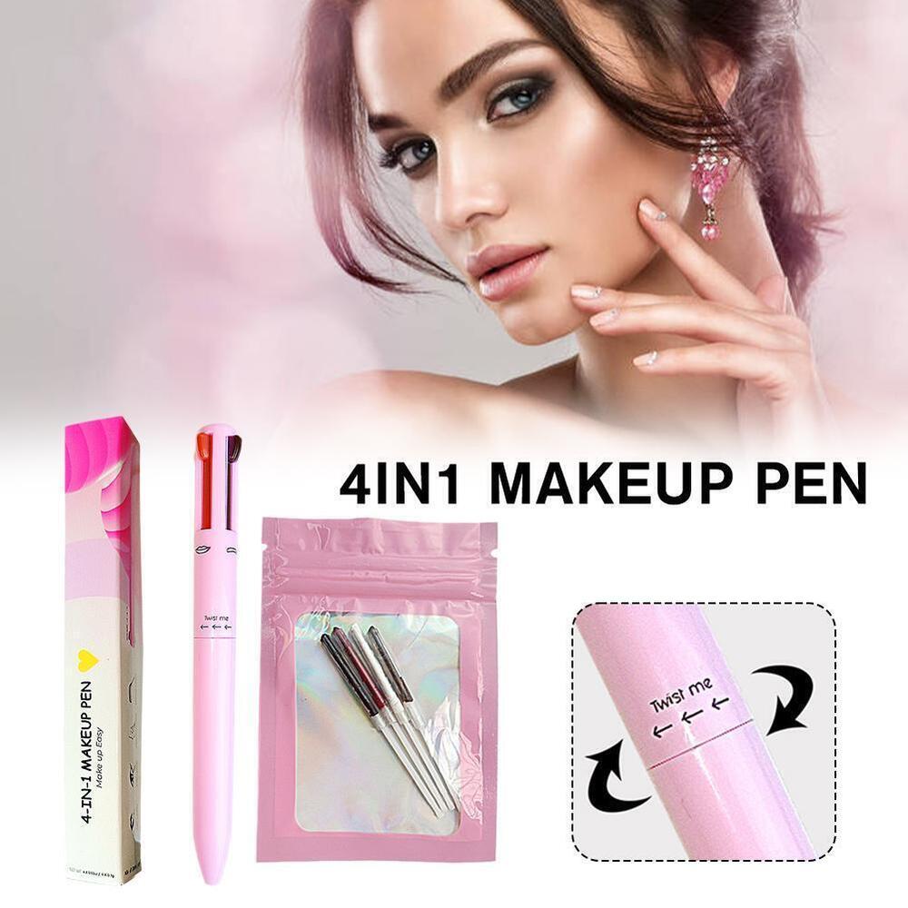 Touch Up 4 in 1 Filler Highlighter Eyeliner Eyebrow Lipliner Makeup Pen 4 Color