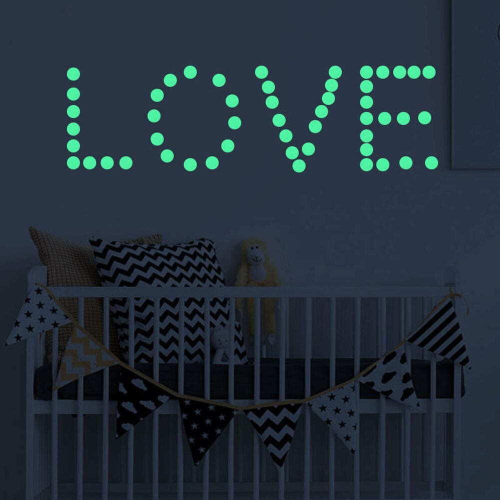 407pcs Dot Luminous Star Wall Stickers Home Room Decor Glow In The Dark Decal