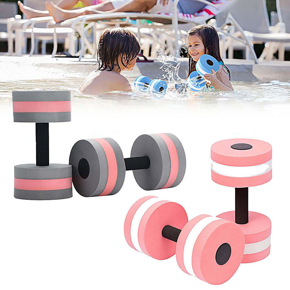 Water Aquatic Barbell Aerobics Dumbbell Pool Aqua Exercise Fitness EVA AT