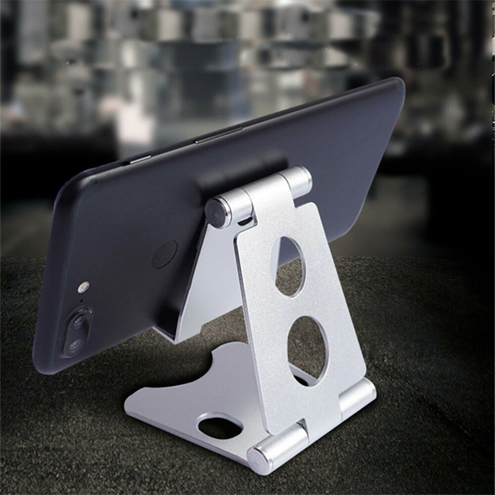 Universal Metal Desk FoldableTabletop Phone Tablet Stand Holder Adjustable Desk