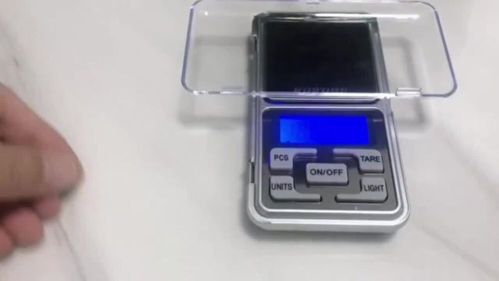 Pocket Digital Mini Scales 0.01g 500g Precision Weight Balance Silver