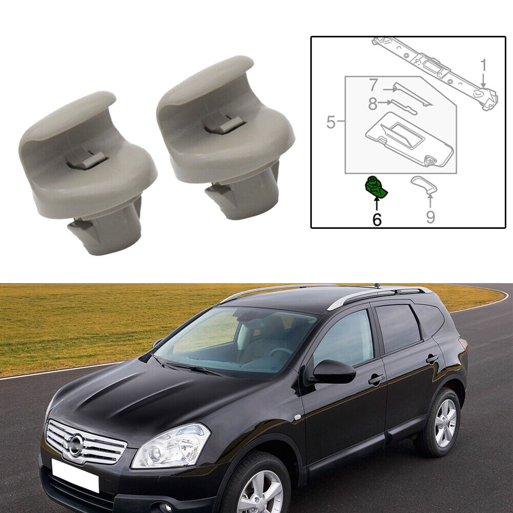 X2 Sun Visor Clips Fastener Support Clip Removal For Nissan Qashqai 07-13 12 J10