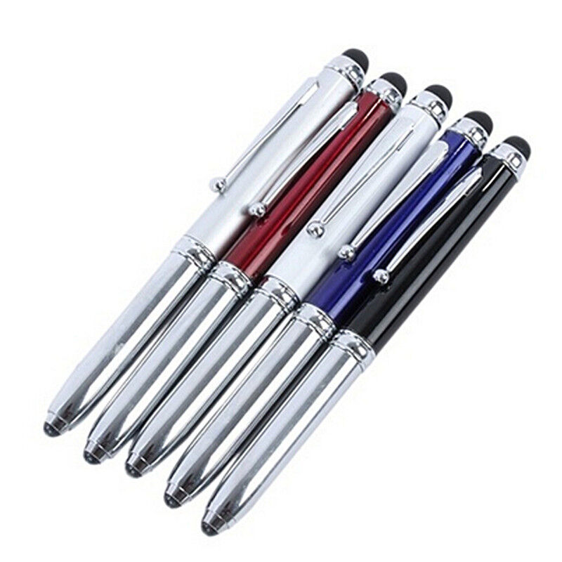 3 in 1 Touch Screen Stylus Ballpoint Pen With LED Flash Light For Iphongo