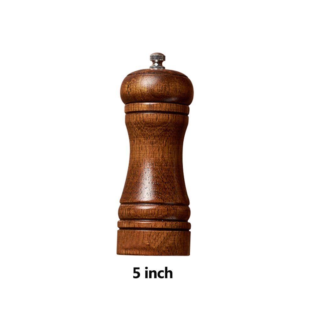 Manual Pepper Grinder Wooden Salt And Pepper Mill Multi-Purpose Kitchen Tool