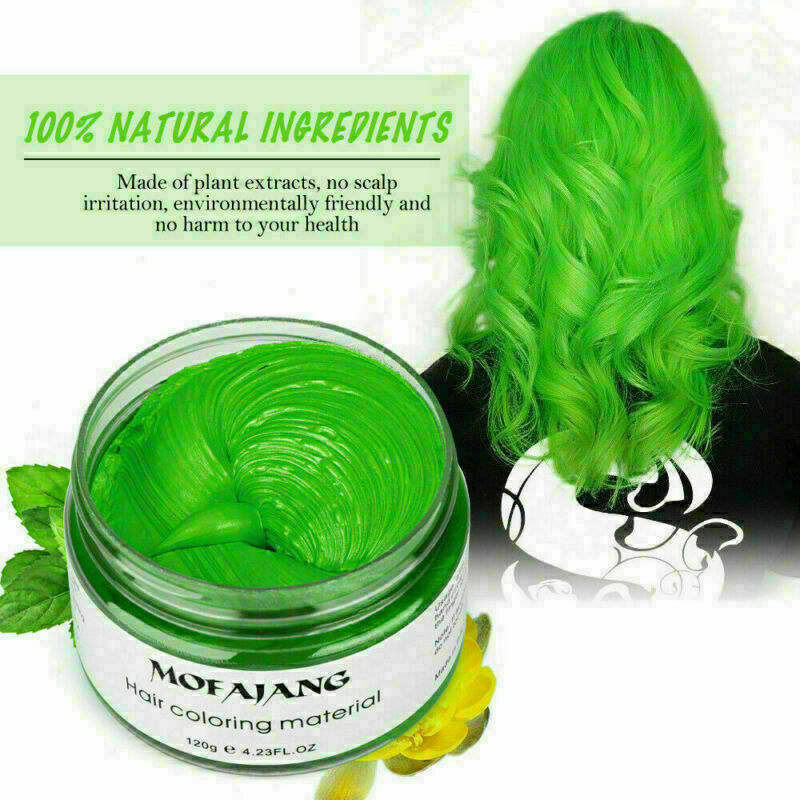 Hair Color Wax Mud Hair Dye Styling Cream DIY Coloring Unisex