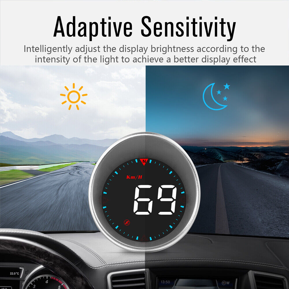 G5 HUD GPS Speedometer Universal Car Head-Up Display Speed Warning Alarm