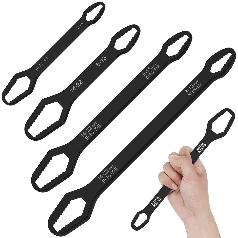 4Pcs Multifunctional Wrench Set Double-head Torx Wrench 5/16inch-7/8inch