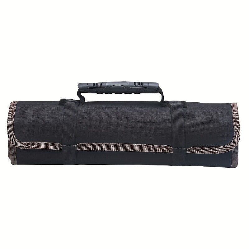 Large Pocket Tool Storage Bag Fold Spanner Case Canvas Wrench Roll Multifunction