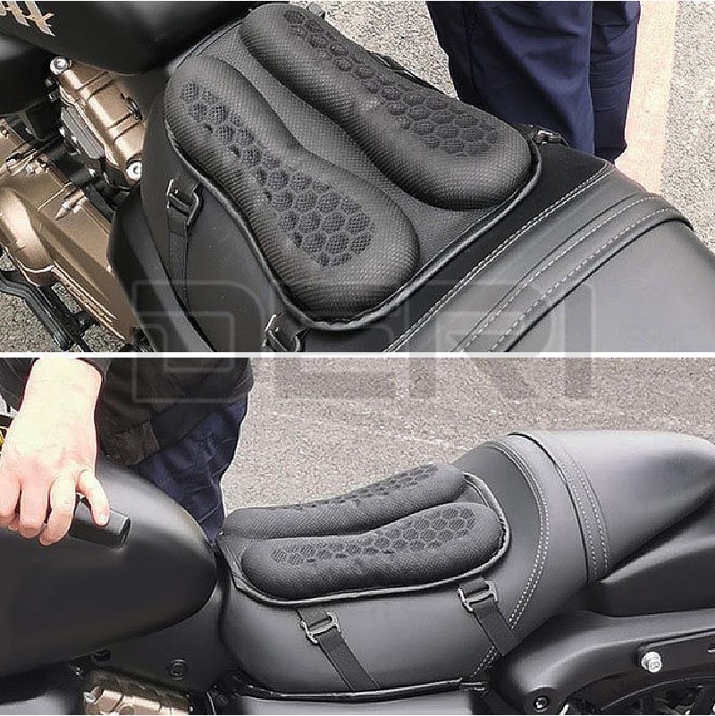 Motorcycle Seat Cushion Gel Pillow Pad Cover Comfort Pressure Relief Universal