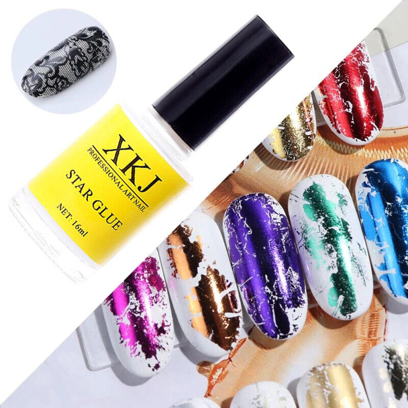 NEW 16ml Nail Glue For Transfer Foil Sticker Decals Polish UV Gel Manicure DIY