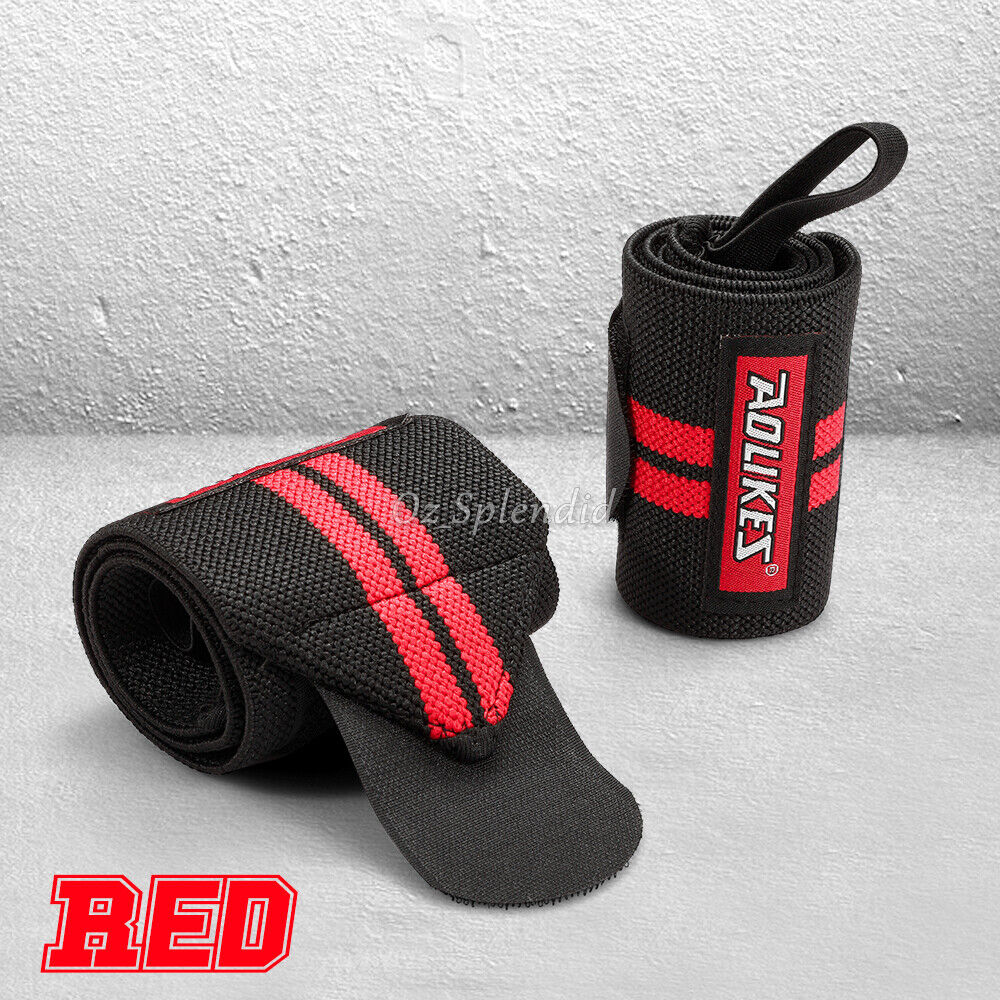 2pcs Weight Lifting Gym Muscle Training Wrist Support Straps Wraps Bodybuilding Belt