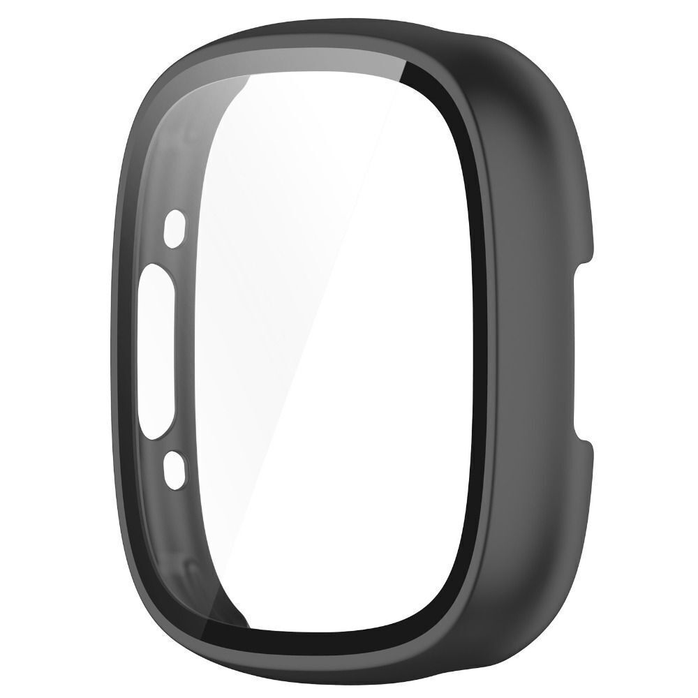 For Fitbit Versa 4 3 Sense 2 Tempered Glass Screen Protector Hard PC Case Cover