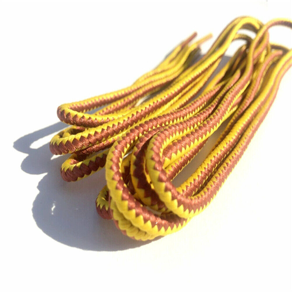 TWO TONE Bootlaces Shoelaces Sneakers Hiking Casual Shoes Work Boot Laces Cotton