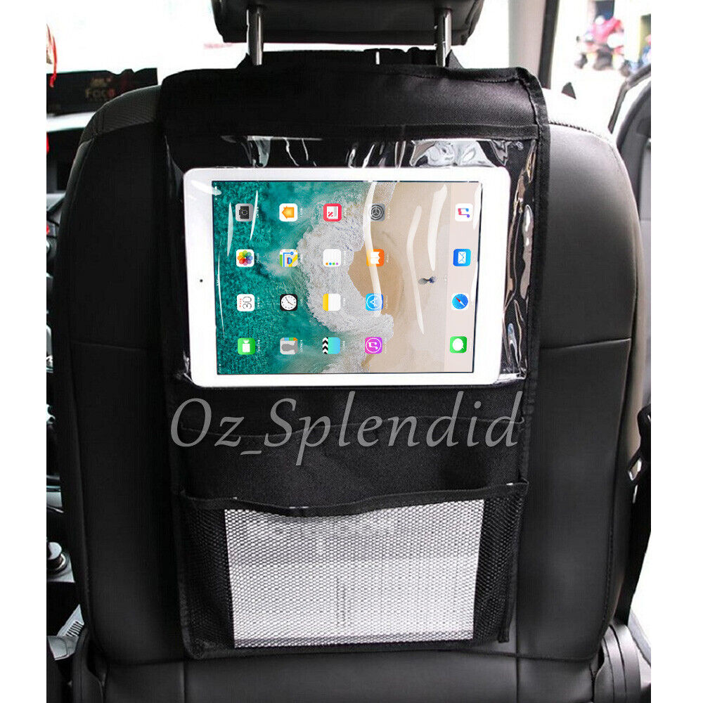 2x Car Seat Back Storage Bag Kid Tidy Organizer iPad Galaxy Tab Holder Travel