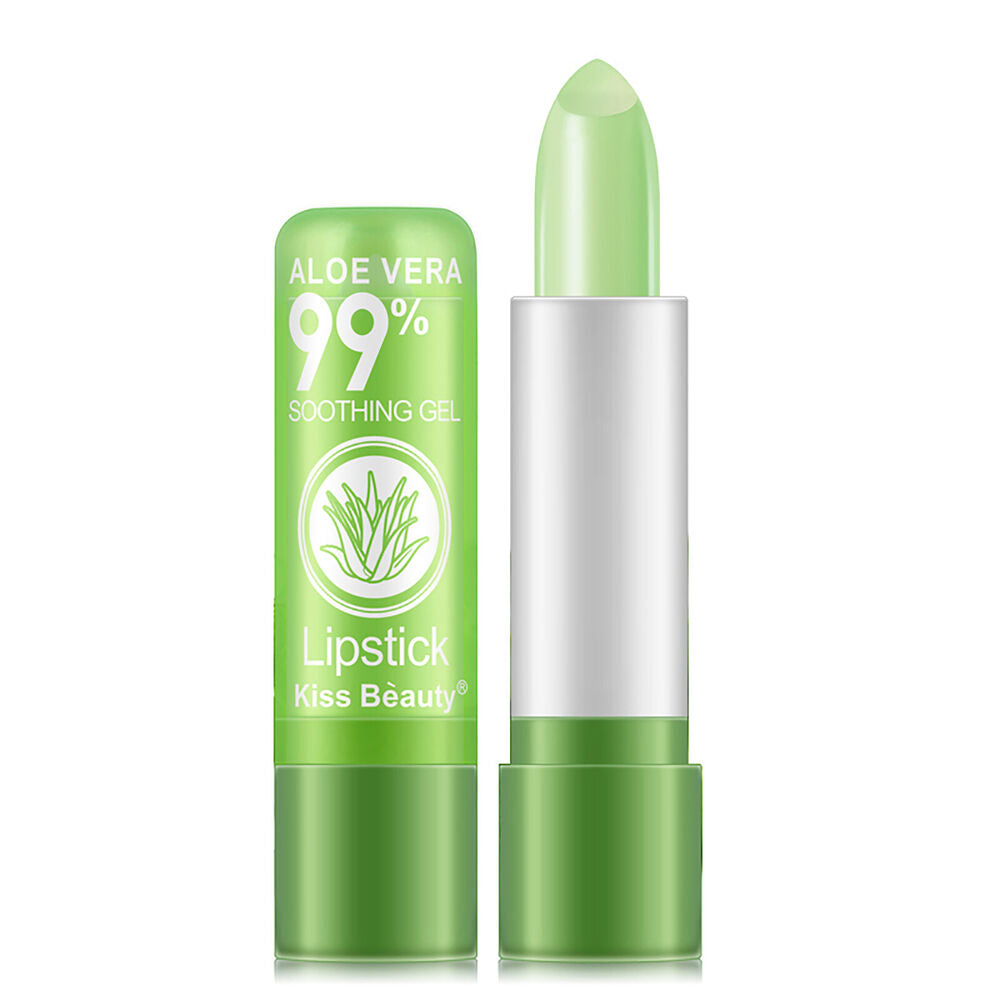 5X Women Aloe Vera Lip Color Changing Lipstick Long Lasting Moisturizing Natural