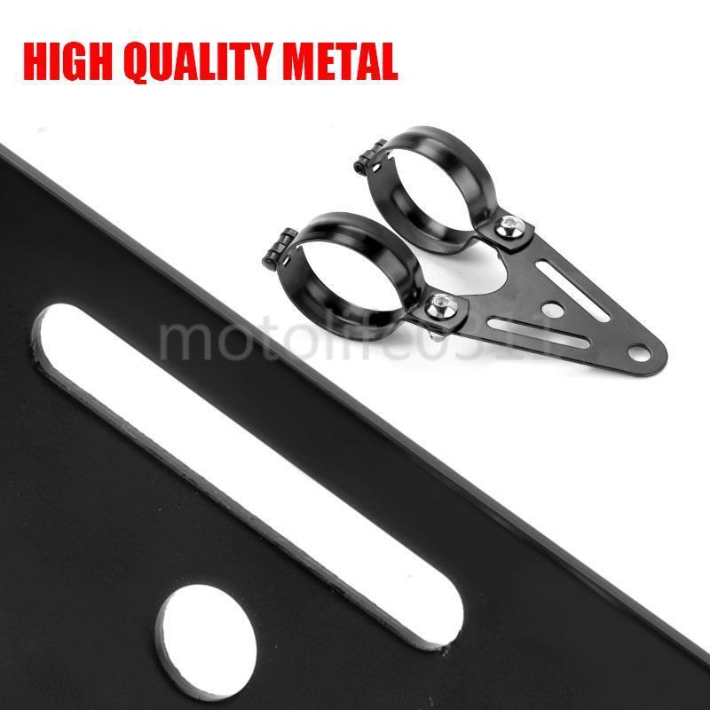 2X 52/53/56/57mm Headlight Mounting Bracket Adjuster Fork Mount Clamp Motorcycle