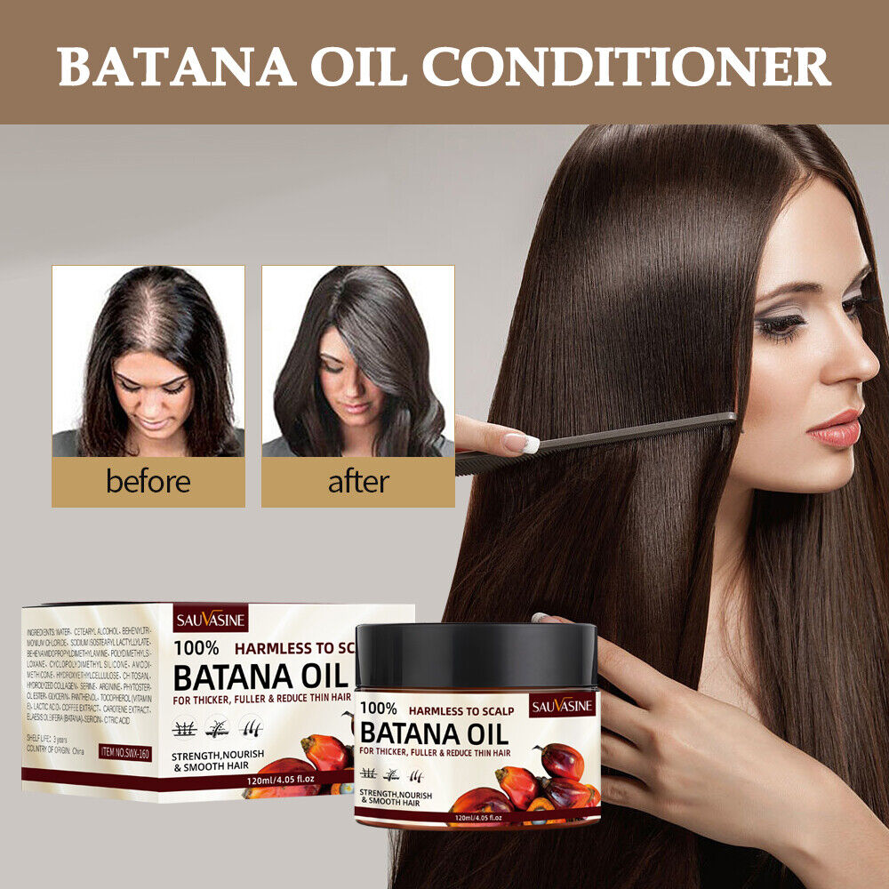 3x 100% Pure Batana Oil Conditioner For Hair Growth Batana For Black Men & Women