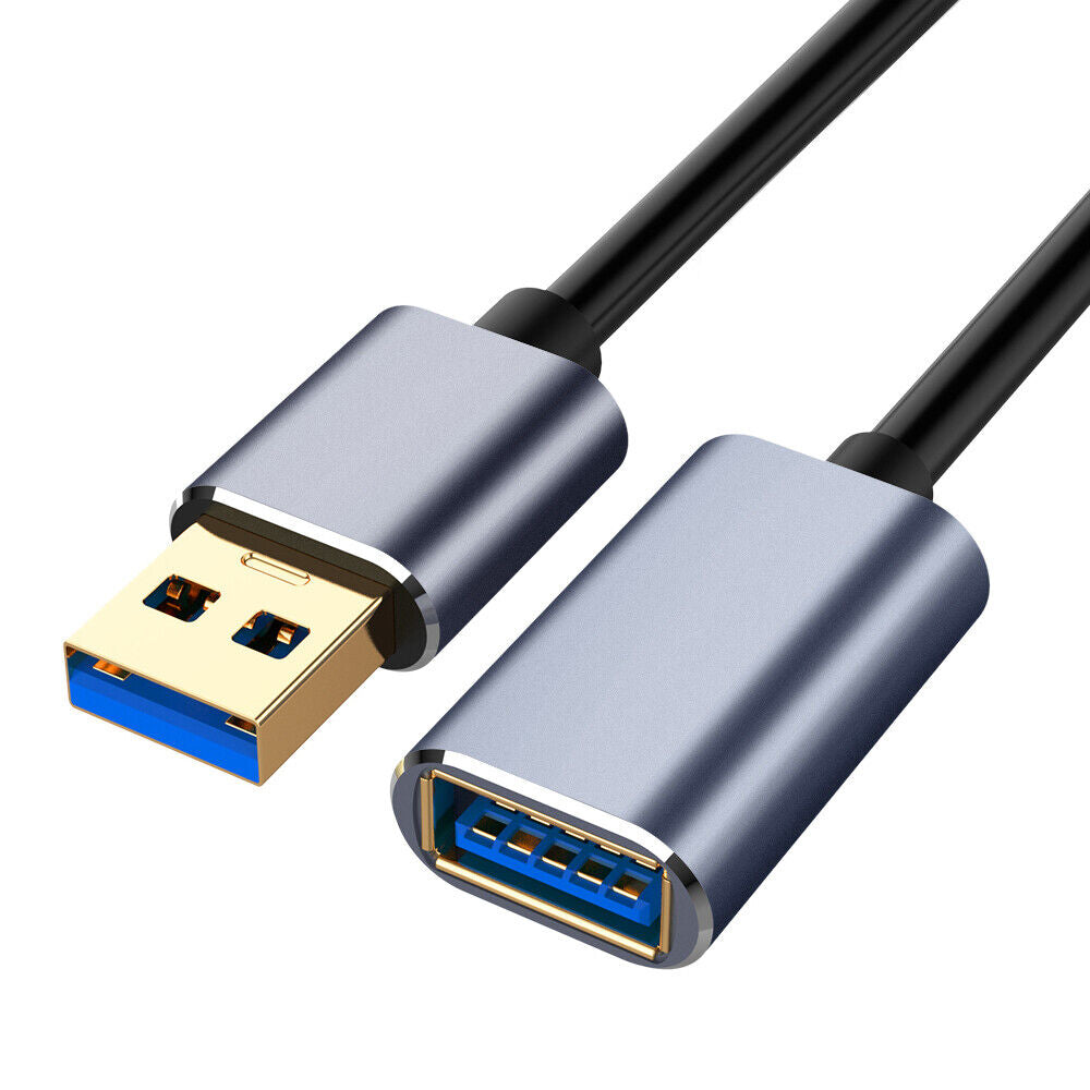 2pcs USB 3.0 Speed Extension Cable Male To Female Data Adapter Extention Cord