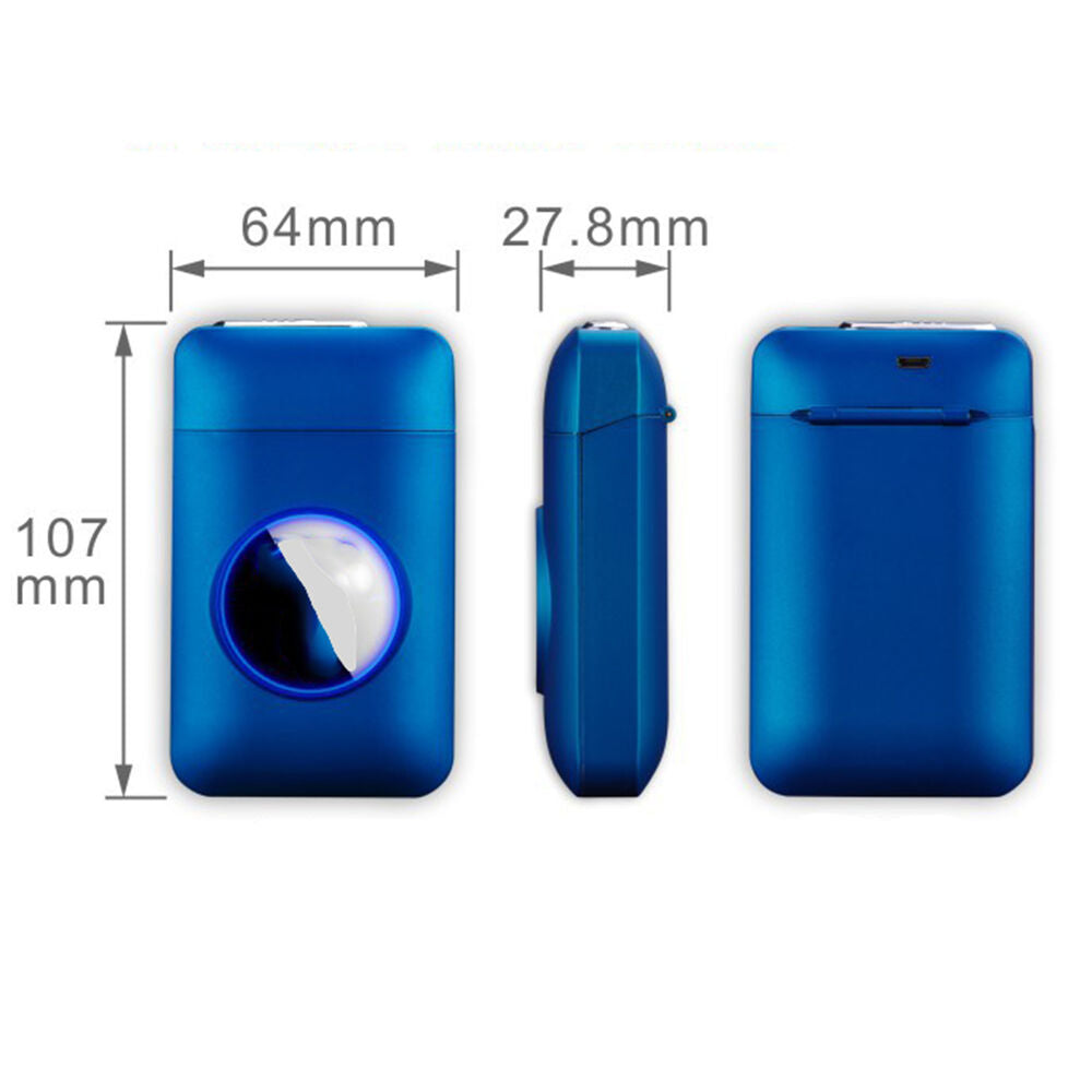 USB Rechargeable Cigarette Case Box With Windproof Lighter