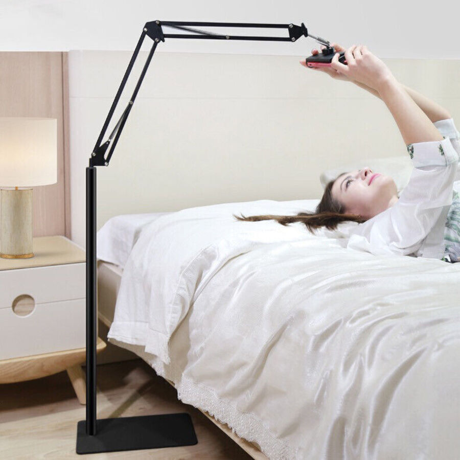 Hands Free Floor Stand Adjustable Bed Clip Holder For Tablet iPad iPhone Switch