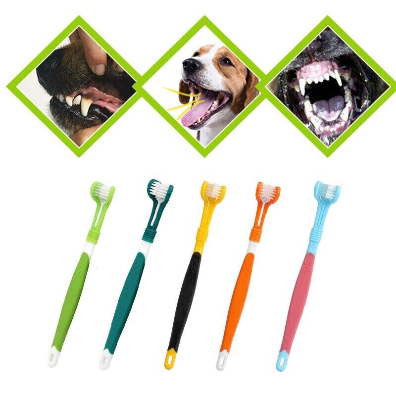 Pet Toothbrush Dog Teeth Cleaning Brush Pet Cat Toothbrush Dog Dental Care Oral