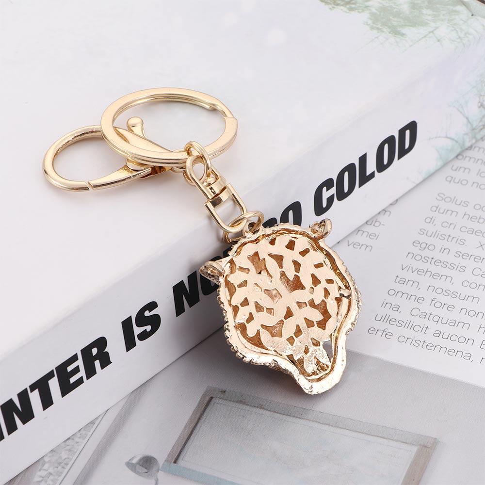 Gift Leopard Head Key Ring Leopard Head Keychain Car Key Chain Animal Pendant