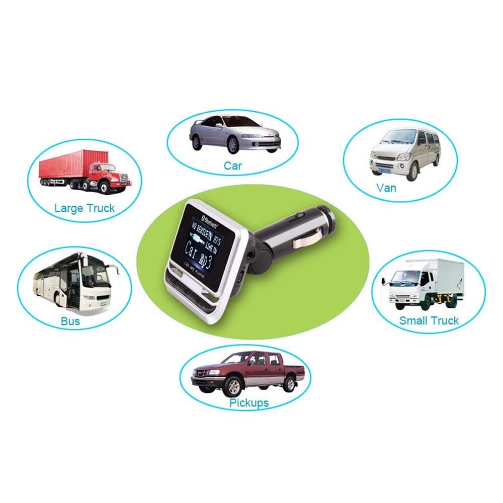 Handsfree Wireless Bluetooth Car Kit FM Transmitter MP3 Player USB Charge