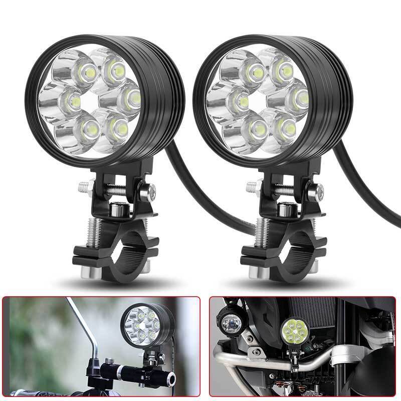 2x Car Motorcycle LED Spot Lights Auxiliary Headlight Fog Lamps ATV UTV 12V 24V