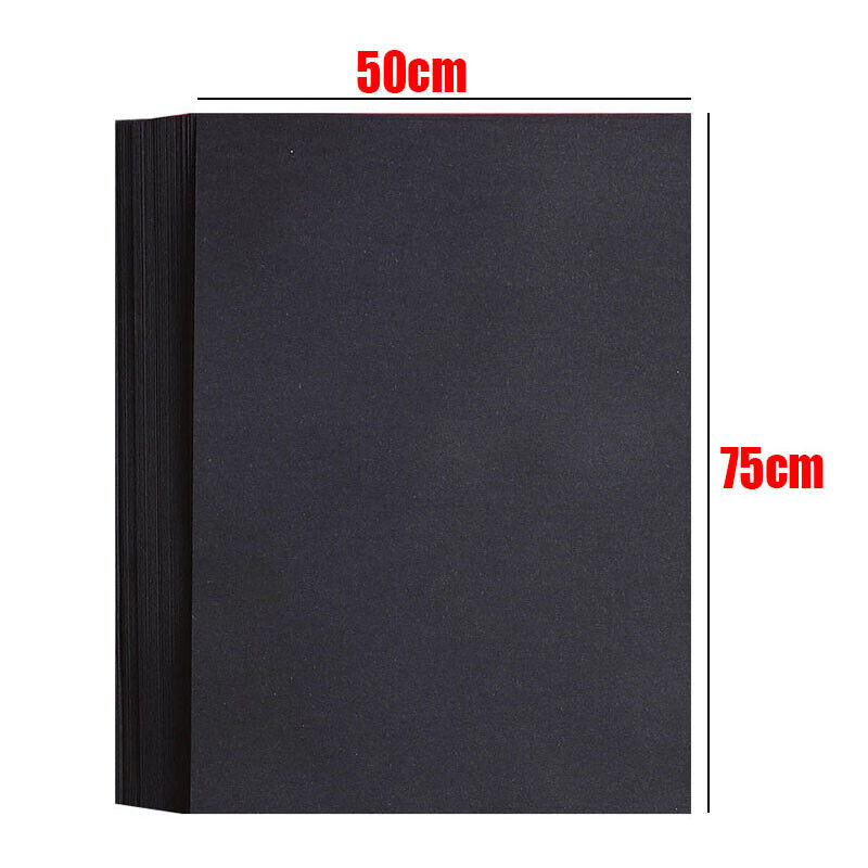 50 Sheets 21GSM Black Tissue Wrapping Paper Acid Free Ream